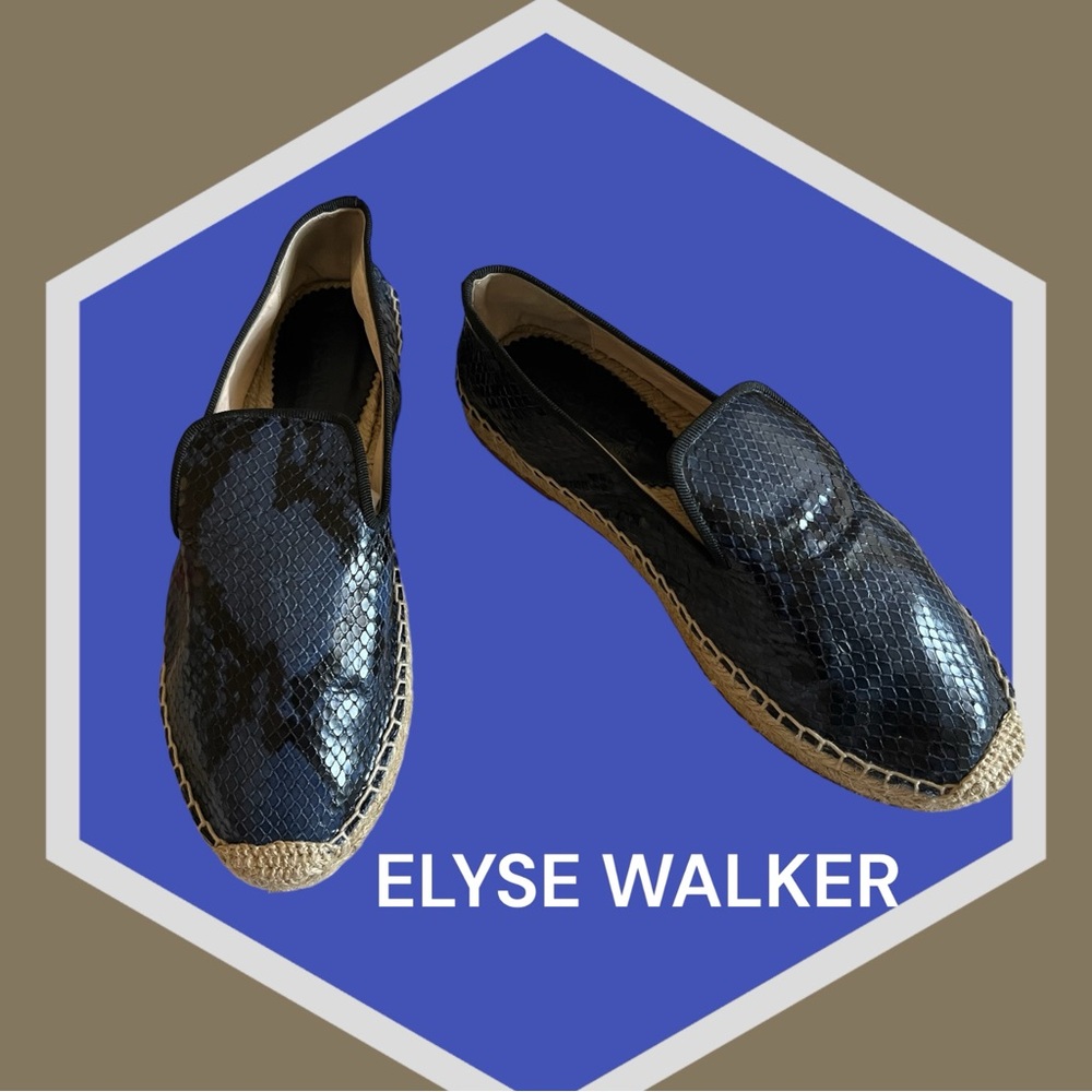 ELYSEWALKER ELYSE WALKER FLAT LOAFERS SNAKE EMBOSSED SHOES Spain 🇪🇸
